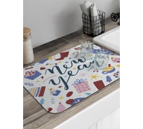 Коврик для сушки посуды JoyArty прямоугольный С Новым Годом 58x38 см sbmrec_427894_58x38