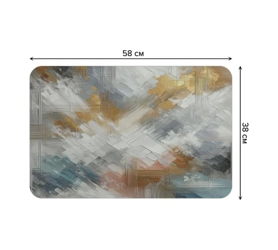 Коврик для сушки посуды JoyArty прямоугольный Современность 58x38 см sbmrec_sd3577_58x38