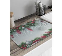 Коврик для сушки посуды JoyArty прямоугольный Сосульки в ели 58x38 см sbmrec_sd3953_58x38