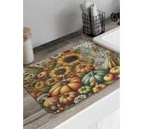 Коврик для сушки посуды JoyArty прямоугольный Тыквенный сбор 58x38 см sbmrec_sd4023_58x38