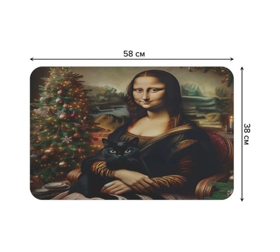 Коврик для сушки посуды JoyArty прямоугольный Уютным вечером 58x38 см sbmrec_sd3893_58x38