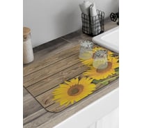 Коврик для сушки посуды JoyArty прямоугольный Цветы подсолнуха 58x38 см sbmrec_105986_58x38