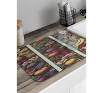 Коврик для сушки посуды JoyArty прямоугольный Фруктовый пир 58x38 см sbmrec_sd3436_58x38