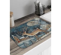 Коврик для сушки посуды JoyArty Олень под луной 58x38 см sbmrec_sd3987_58x38
