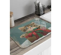 Коврик для сушки посуды JoyArty Новогодний подарок 58x38 см sbmrec_sd3976_58x38