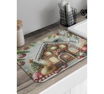 Коврик для сушки посуды JoyArty Пряничный домик 58x38 см sbmrec_sd3882_58x38