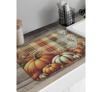 Коврик для сушки посуды JoyArty Шотландская тыква 58x38 см sbmrec_sd4010_58x38