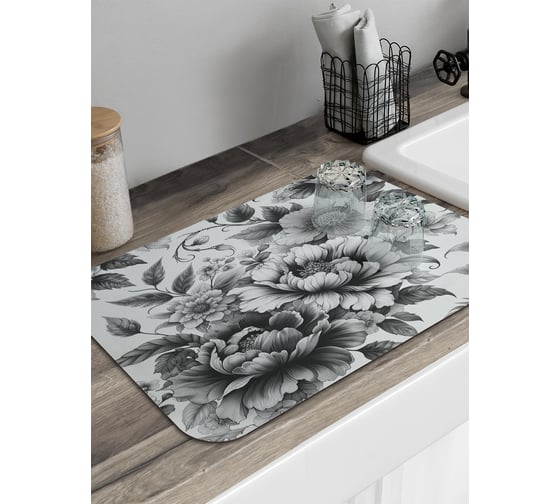 Коврик для сушки посуды JoyArty Удивительные цветы 58x38 см sbmrec_sd3589_58x38 1