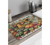 Коврик для сушки посуды JoyArty Фруктовая поляна 58x38 см sbmrec_sd4024_58x38