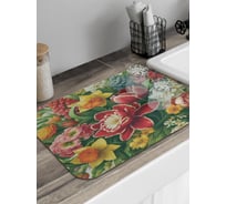 Коврик для сушки посуды JoyArty Цветочный букет 58x38 см sbmrec_sd3558_58x38