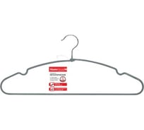 Металлические плечики с противоскользящим покрытием Master House Кейт Серый, 40 см 60521