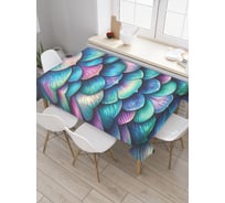 Прямоугольная тканевая скатерть на стол JoyArty с рисунком "Чешуя дракона", 120 на 145 см, tc_sd3432_120x145