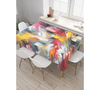 Прямоугольная тканевая скатерть на стол JoyArty с рисунком "Картина краской", 145 на 180 см, tc_sd3492_180x145