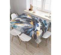 Прямоугольная тканевая скатерть на стол JoyArty с рисунком "Акварель кистью", 120 на 145 см, tc_sd3464_120x145