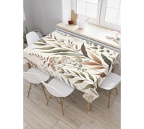 Прямоугольная тканевая скатерть на стол JoyArty с рисунком "Трава луговая", 120 на 145 см, tc_sd3509_120x145