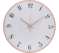 Часы настенные Ladecor CHRONO круглые, пластик, диаметр 30 см, 1xАА, тикающий ход, пластик, стекло арт08-1 581-002