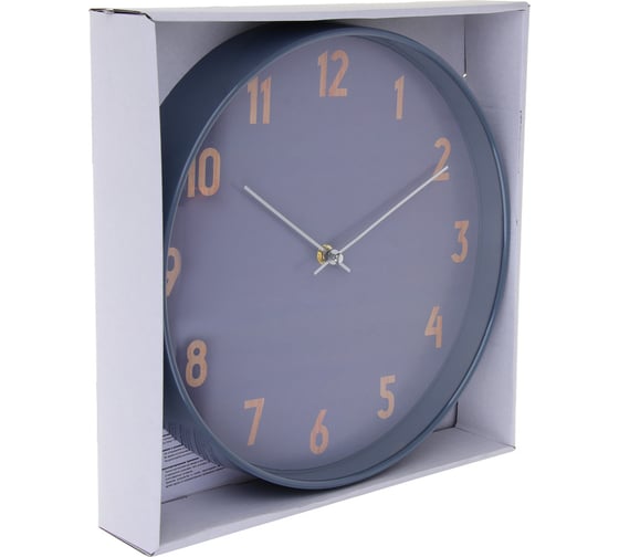 Часы настенные Ladecor CHRONO круглые, пластик, диаметр 30 см, тикающий ход, 1xАА арт08-23 581-085