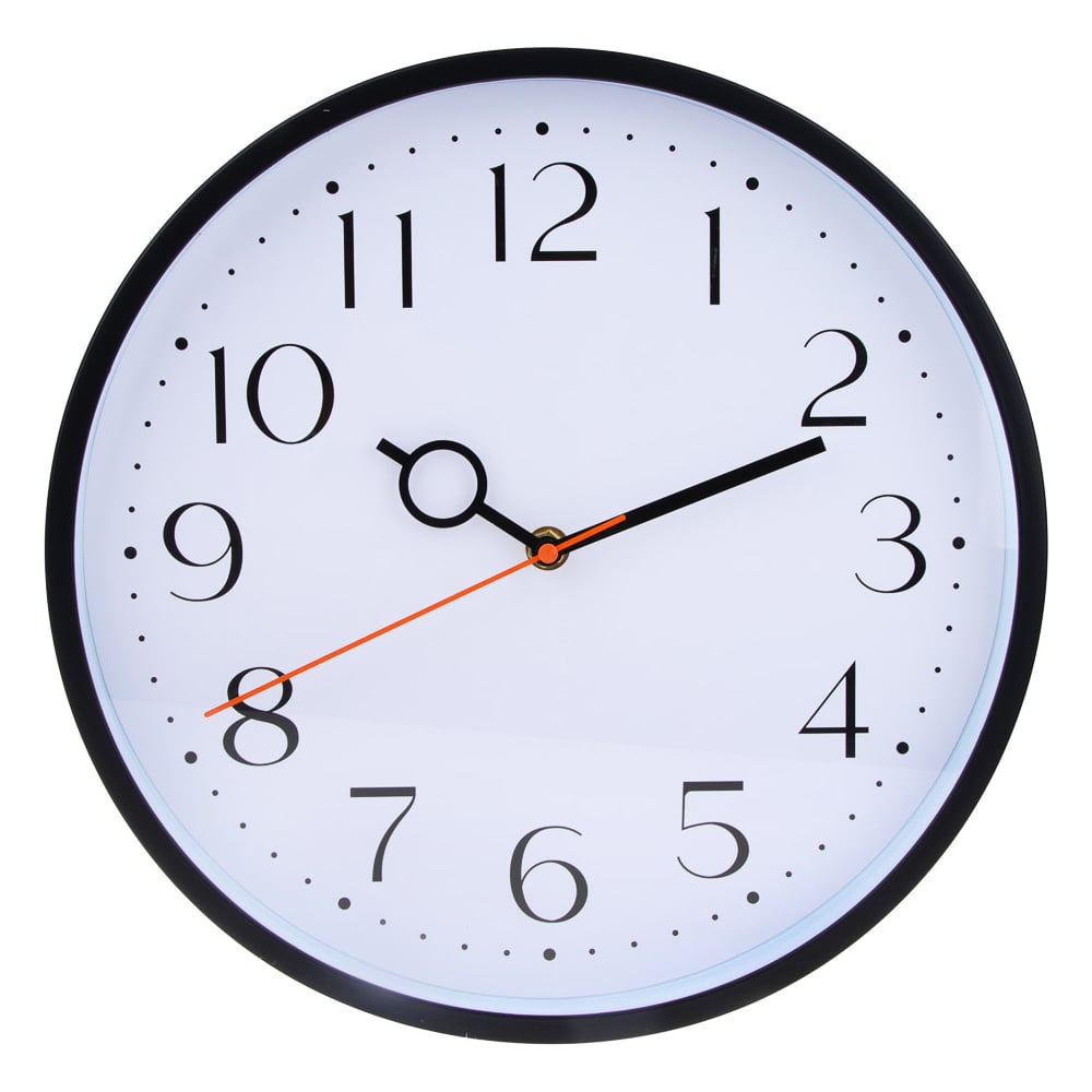 Часы настенные Ladecor CHRONO круглые, пластик, диаметр 30 см, тикающий ...