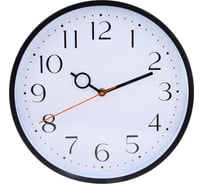 Часы настенные Ladecor CHRONO круглые, пластик, диаметр 30 см, тикающий ход, 1xАА арт08-20 581-063