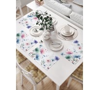 Салфетки на стол для сервировки прямоугольные, плейсмат JoyArty "Акварельные цветы", 32x46 см, в комплекте 4 шт., np_sd3527