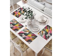 Салфетки на стол для сервировки прямоугольные, плейсмат JoyArty "Творчество", 32x46 см, в комплекте 4 шт., np_sd3521