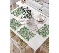 Салфетки на стол для сервировки прямоугольные, плейсмат JoyArty "Восточная плитка", 32x46 см, в комплекте 4 шт., np_sd3575