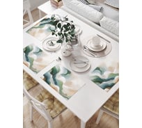 Салфетки на стол для сервировки прямоугольные, плейсмат JoyArty "Волна краской", 32x46 см, в комплекте 4 шт., np_sd3472