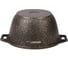 Кастрюля Kukmara 4 л со стеклянной крышкой, антипригарное покрытие линия Granit ultra black-gold кгбг42а 2