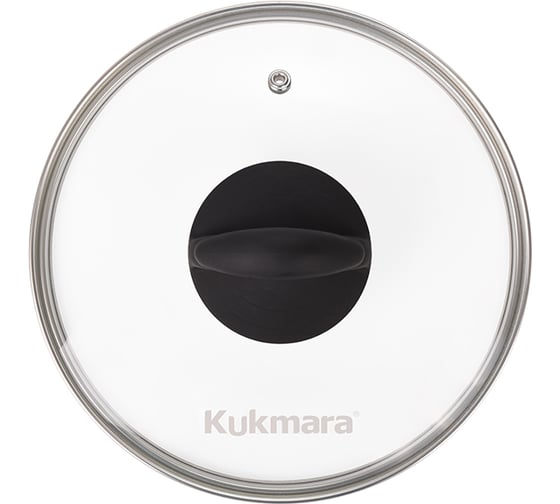 Кастрюля Kukmara 3,5 л со стеклянной крышкой, антипригарное покрытие линия Granit black кгч35а