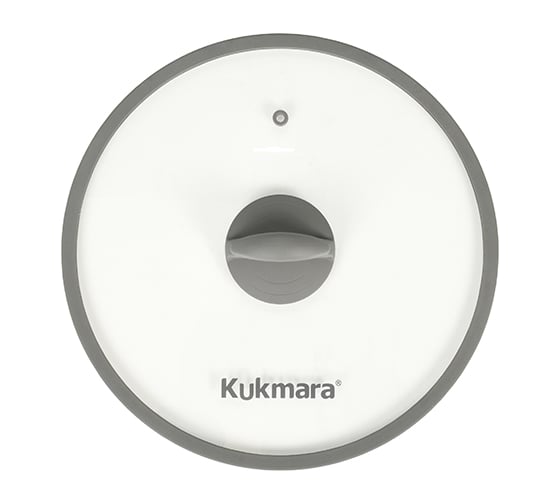 Сковорода Kukmara 220 мм с ручкой,со стеклянной крышкой, антипригарное покрытие линия Stella cappuccino сск221а