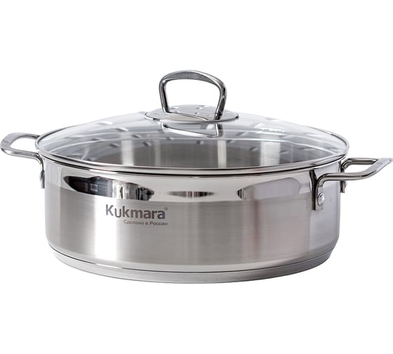 Сотейник Kukmara линии ORION 4,0 л, диаметр 26 см, со стеклянной крышкой ORN-STP4026G 1