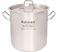 Котел Kukmara линии HoReCa 15 литров, диаметр 30 см, с металлической крышкой HRC-SP15030M