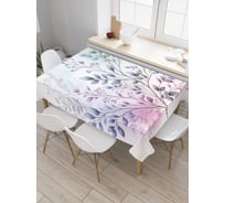Прямоугольная тканевая скатерть на стол с рисунком JoyArty Веточка бутонов 145х180 см tc_sd3494_180x145