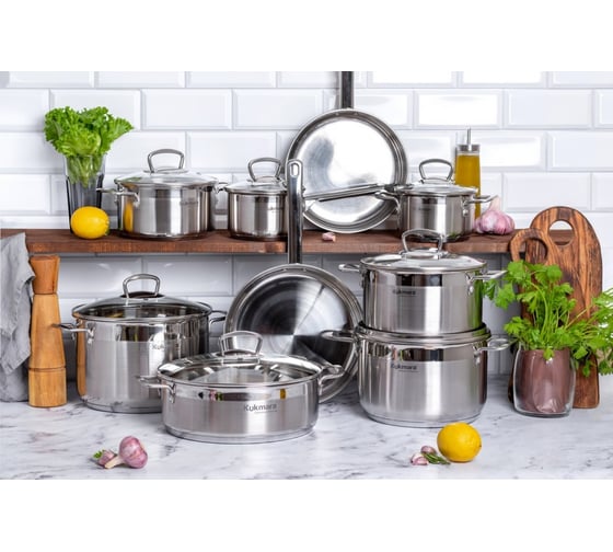 Кастрюля Kukmara линии ORION 4,5 л, диаметр 22 см, со стеклянной крышкой ORN-CA4522G