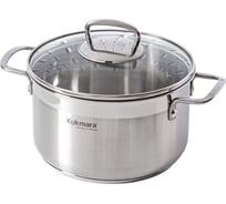 Кастрюля Kukmara линии ORION 3,5 л, диаметр 20 см, со стеклянной крышкой ORN-CA3520G