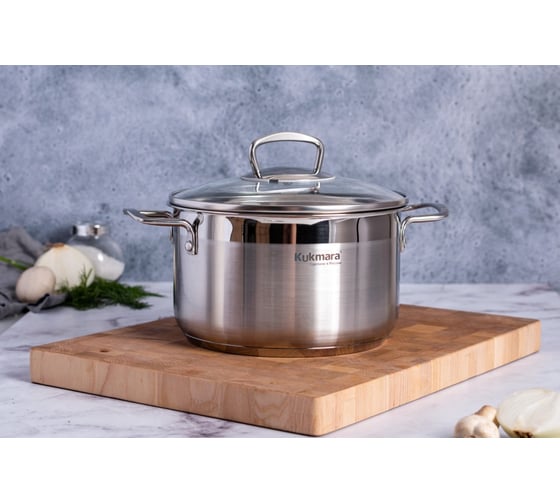Кастрюля Kukmara линии ORION 3,5 л, диаметр 20 см, со стеклянной крышкой ORN-CA3520G