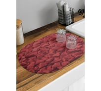 Коврик для сушки посуды впитывающий для кухни JoyArty Ажурные сердечки овальный 58x38 см sbm_422617_58x38