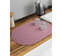 Коврик для сушки посуды JoyArty Летающие сердца овальный 58x38 см sbm_429263_58x38