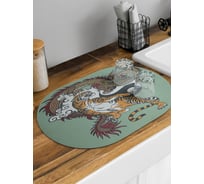 Коврик для сушки посуды JoyArty Инь и Ян овальный 58x38 см sbm_430040_58x38