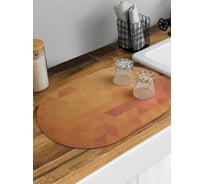 Коврик для сушки посуды впитывающий для кухни JoyArty Геометрические узоры овальный 58x38 см sbm_13496_58x38