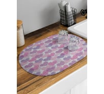 Коврик для сушки посуды впитывающий для кухни JoyArty Мелковые сердечки овальный 58x38 см sbm_422623_58x38