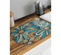 Коврик для сушки посуды JoyArty Бутон ромашки овальный 58x38 см sbm_sd3552_58x38