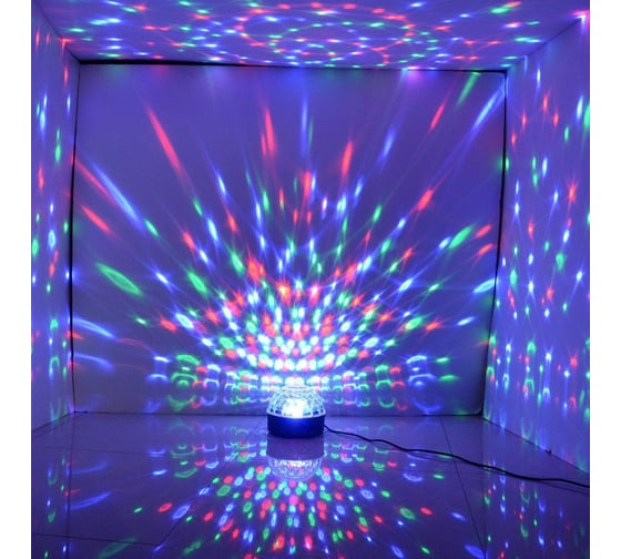 Светодиодная музыкальная лампа REV DISCO RGB с динамиком и пультом ДУ в комплекте, 10W, MP3 плеер 32559 8