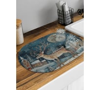 Коврик для сушки посуды JoyArty Олень под луной овальный 58x38 см sbm_sd3987_58x38