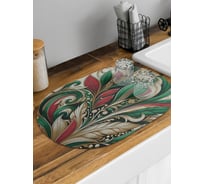 Коврик для сушки посуды JoyArty Густая листва овальный 58x38 см sbm_sd3917_58x38