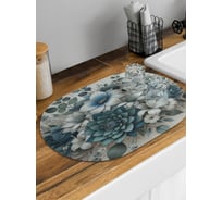 Коврик для сушки посуды JoyArty Зеленые сухоцветы овальный 58x38 см sbm_sd3480_58x38