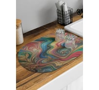 Коврик для сушки посуды JoyArty Восточные мотивы овальный 58x38 см sbm_sd3572_58x38