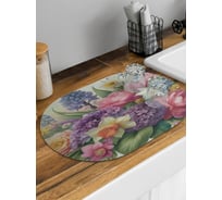 Коврик для сушки посуды JoyArty Весенние цветы овальный 58x38 см sbm_sd3497_58x38