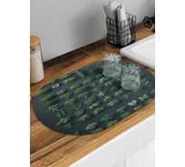 Коврик для сушки посуды JoyArty Зеленая стена овальный 58x38 см sbm_sd3456_58x38