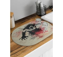 Коврик для сушки посуды JoyArty Ночь ужасов овальный 58x38 см sbm_sd3856_58x38